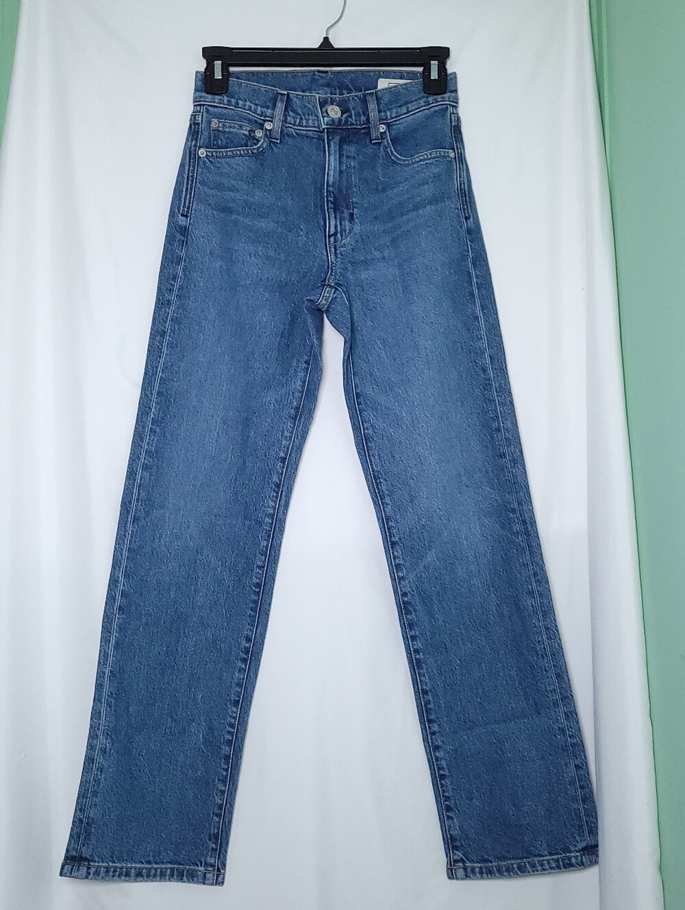 AYR The LaLa Women"s 90s Straight Leg Jeans In True Story Made In USA Size 24 S